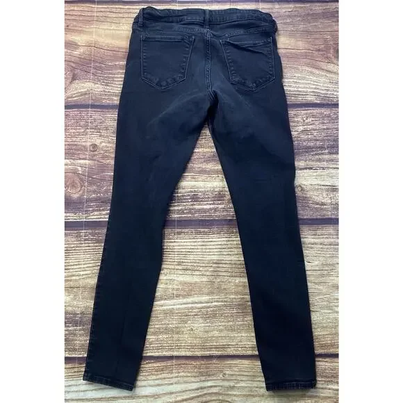 Old Navy Women’s Rockstar Super Skinny Low-Rise Jeans. Size 14 Light Wash Black - Picture 3 of 12